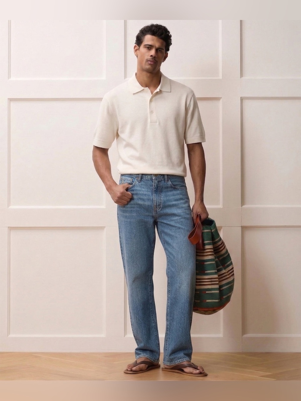 Todd Snyder Relaxed Summerweight Selvedge Jeans in Medium Indigo— 34W 30L